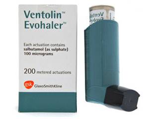 Ventolin Inhaler (Albuterol / Salbutamol) 100 mcg